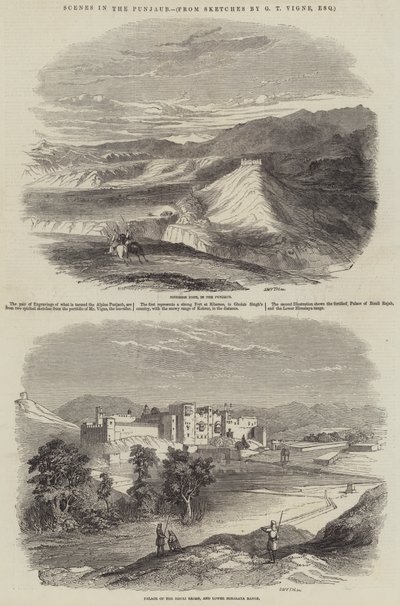 Cenas no Punjaub de Godfrey Thomas Vigne
