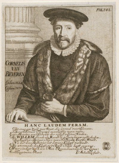 Retrato de Cornelis Beveren, presidente da câmara de Dordrecht de Godfried Schalcken