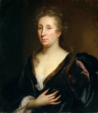 Retrato da artista Rachel Ruysch de Godfried Schalcken