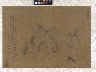 Portadores de Homenagens (tinta sobre seda) de Gonglin Li