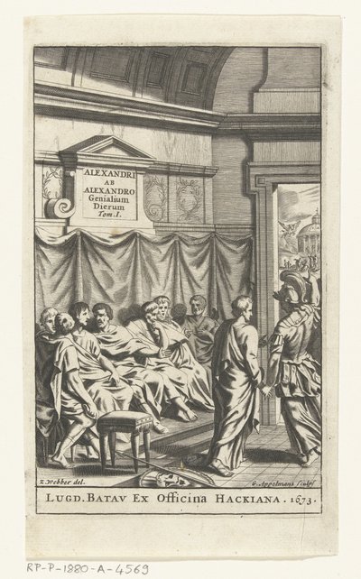 Título para Alexander ab Alexander, Genialium dierum, deel 1, 1673 de Gonsales Appelmans (attributed to)