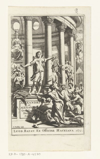 Título para Alexander ab Alexander, Genialium dierum, deel 2, 1673 de Gonsales Appelmans (attributed to)