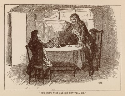 Ilustração para A História de Henry Esmond por Thackeray (litho) de Gordon Frederick (after) Browne