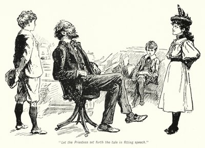Ilustração para The Story of the Treasure Seekers de E Nesbit (litho) de Gordon Frederick Browne