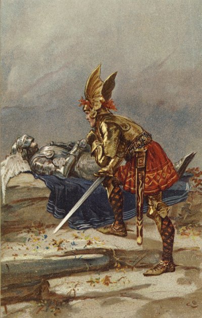 Sigurd disse para si mesmo que tudo o que aconteceu com ele deve olhar para o rosto (cromolitho) de Gordon Frederick Browne