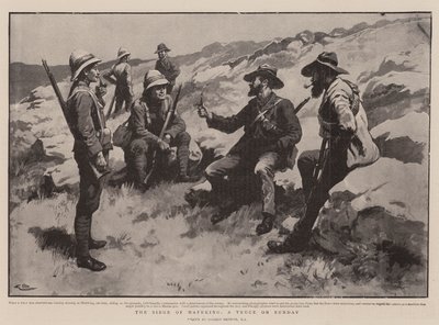 O cerco de Mafeking, uma trégua no domingo de Gordon Frederick Browne