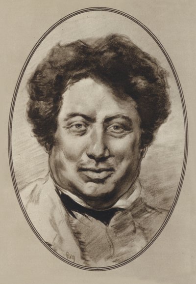 Alexandre Dumas, Pere (litho) de Gordon Ross