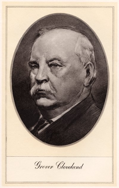 Stephen Grover Cleveland, 22 e 24 Presidente dos Estados Unidos, início do século XX. de Gordon Ross