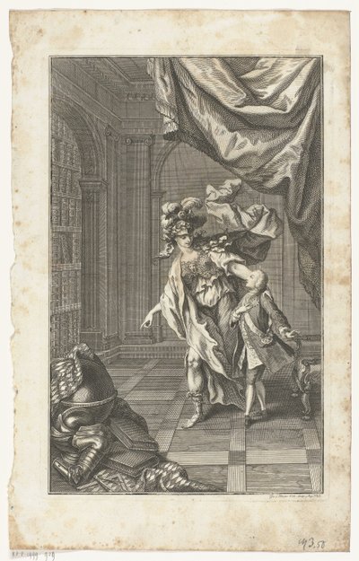 Maximiliano III José acompanhado por Minerva de Gottfried Bernhard Götz