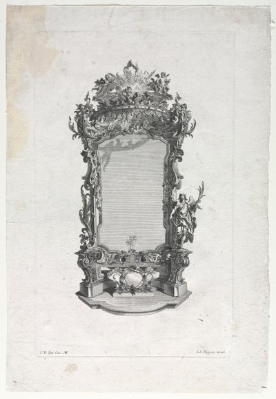 Modelo para Altar para Marceneiros de Gottfried Bernhard Götz
