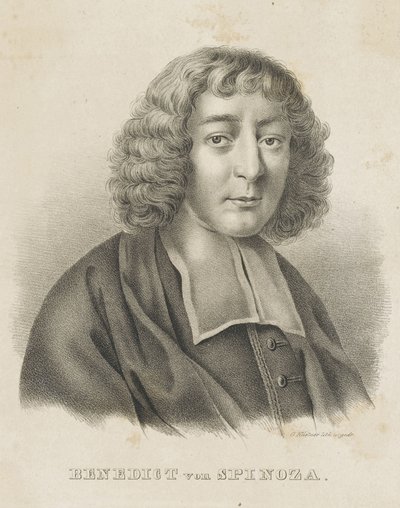Retrato de Baruch Spinoza, c. 1830-1840. de Gottfried Küstner