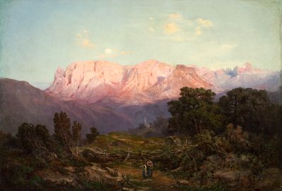 Sciliar com Catinaccio visto de Rampeun de Gottfried Seelos