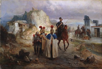 Os franceses cativos em 1814, 1885 de Gottfried Willewalde
