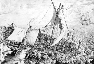 Jangada da Medusa 15 de julho de Gottfried or Godefroy Engelmann