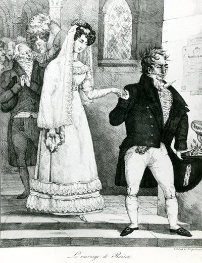O casamento da conveniência, 1822 de Gottfried or Godefroy Engelmann