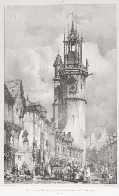 Viagens pitorescas e românticas na França antiga, Normandia ..., 1824. de Gottfried or Godefroy Engelmann