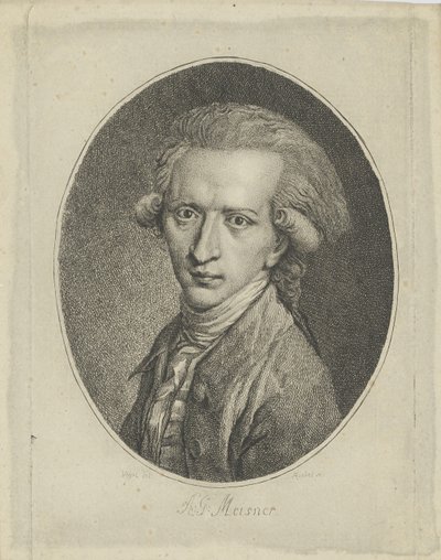 Retrato de August Gottlieb Meissner 1753-1807, c. 1800. de Gottlieb Friedrich Riedel