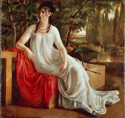 Sra. Wilhelmine von Cotta, de Christian Gottlieb Schick (1776-1812), óleo sobre tela de Gottlieb Schick