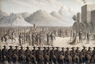 A execução do imperador Maximiliano, 1867 de Gottlob Jungman