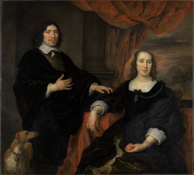 Retrato de um casal casado de Govaert Flinck