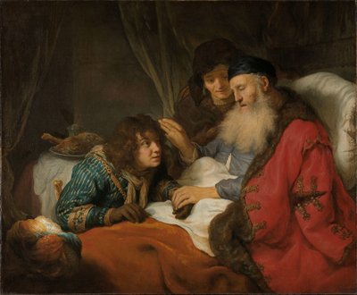Isaque Abençoando Jacó de Govert Flinck
