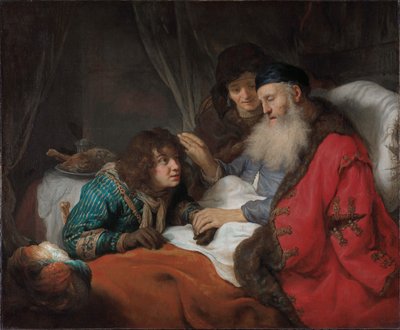Isaac abençoa Jacob de Govert Flinck