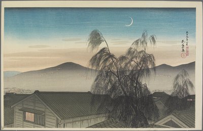 Tarde da noite sobre Ko_be, janeiro de 1920 de Goyo Hashiguchi
