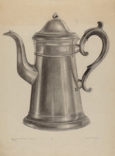 Cafeteira de Estanho de Grace Halpin