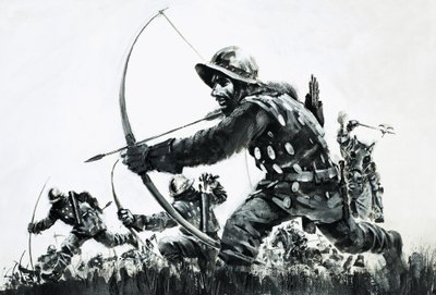 Arqueiros na Batalha de Bannockburn de Graham Coton