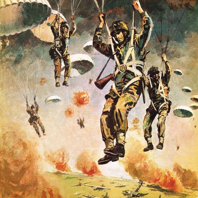 A 1ª Divisão Aerotransportada britânica cai em Arnhem a 17 de setembro de Graham Coton