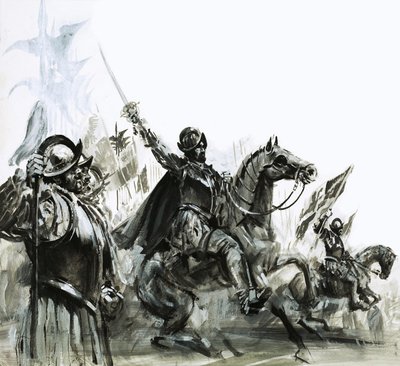 Francisco de Coronado à frente da sua expedição ao México de Graham Coton
