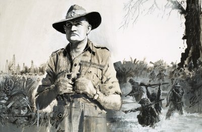 General Bill Slim, que liderou a vitória contra os japoneses na Birmânia de Graham Coton