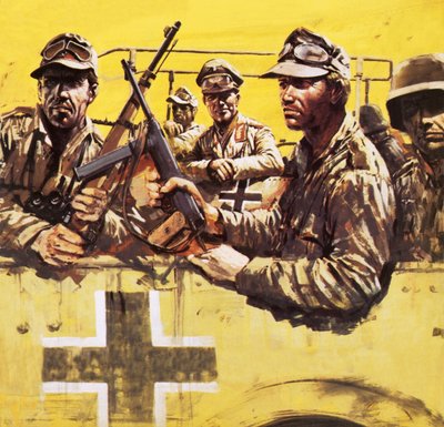 General Erwin Rommel com outros soldados alemães de Graham Coton