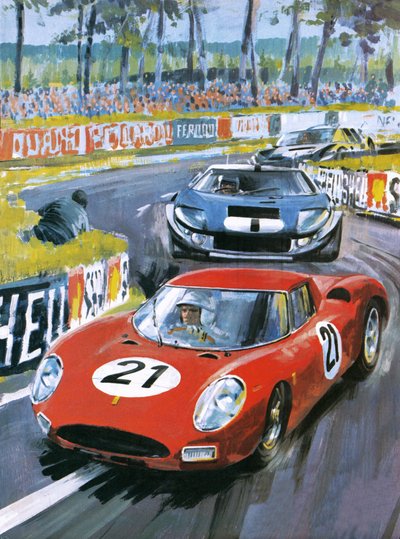Jochen Rindt a conduzir um Ferrari 250 LM de Graham Coton