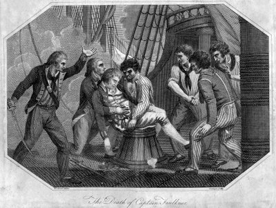 A morte do capitão Faulkner, século XVIII de Grainger