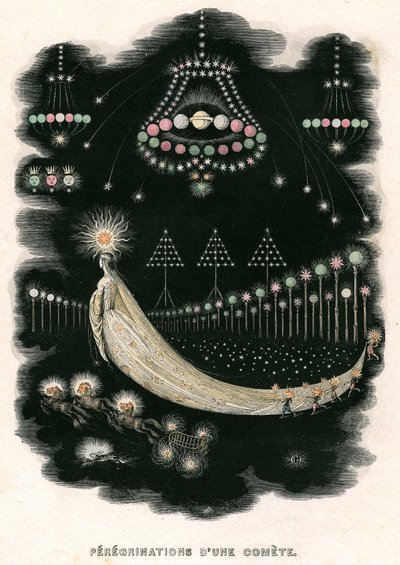 Ilustração para o romance "Un Autre Monde" de Henri Fournier de Grandville (1803-47)