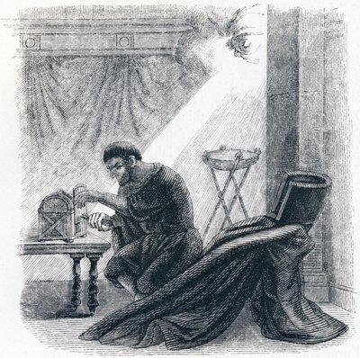 O oráculo e os ímpios - Fábulas de La Fontaine de Grandville
