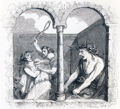 A discórdia (La discorde) - Fábulas de La Fontaine de Grandville