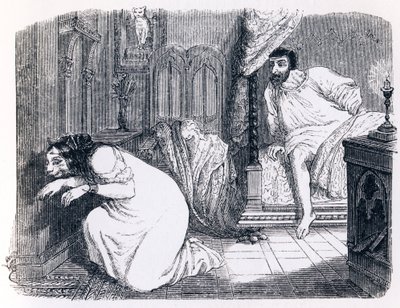 A cona transformada em mulher (La chatte metamorphosee en femme) - Fábulas de La Fontaine de Grandville