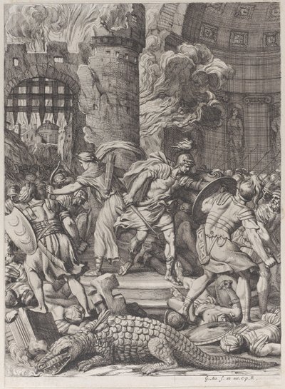 A tomada de Alexandria, 1672-78. de Gérard Audran