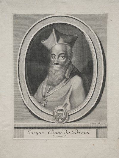 Cardeal Jaques Davey Duperron. de Gérard Edelinck