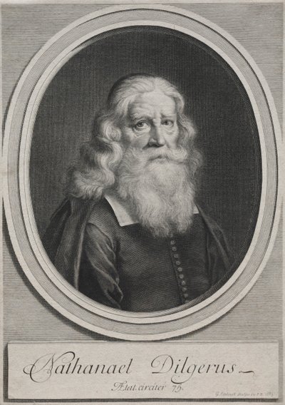 Nathanael Dilgerus, Ministro de Danzig, 1683. de Gérard Edelinck
