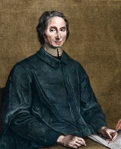Retrato de Nicolas Malebranche (1638-1715), filósofo francês. de Gérard Edelinck