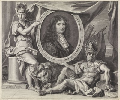Portret van François-Michel Le Tellier de Gérard Edelinck