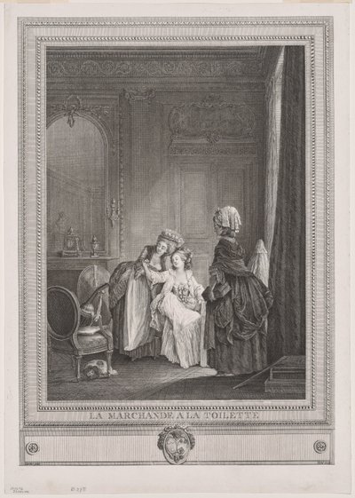 A comerciante no quarto de vestir (La Marchande à la Toilette) de Gérard Vidal