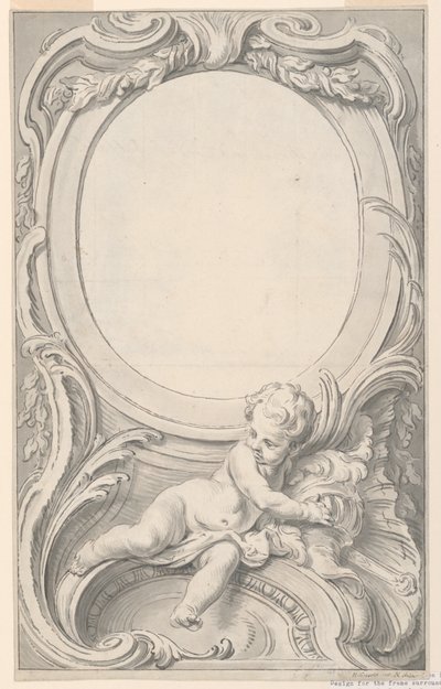 Design para moldura ao redor do retrato de Francis Russell, segundo conde de Bedford de Gravelot