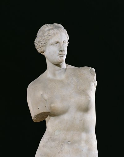 Afrodite, o &39;Vênus de Milo&39;, período helenístico, c.130-100 aC (mármore) (detalhe od 14152) de Greek