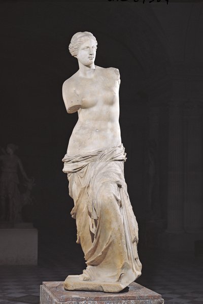 Afrodite, o &39;Vênus de Milo&39;, período helenístico, c.130-100 aC (mármore) de Greek