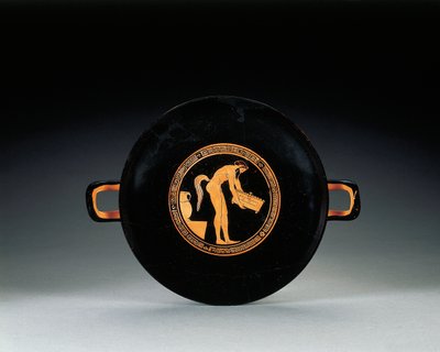 Quilix de figura vermelha ática, c.470 AC de Greek