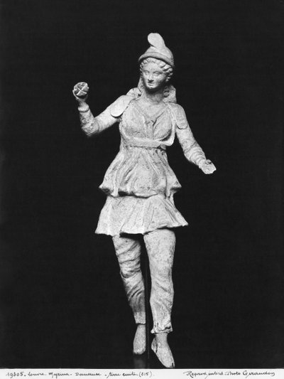 Dança de Átis, período helenístico, segunda metade do século II aC, de Myrina (terracota) de Greek